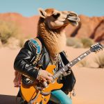 When a camel in human form walks alongside a real camel in the city, tradition and modernity stride together… When a camel in human form walks alongside a real camel in the city, tradition and modernity stride together