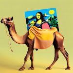The Camel’s Artistic Cargo: Mona Lisa’s Journey The Camel’s Artistic Cargo: Mona Lisa's Journey